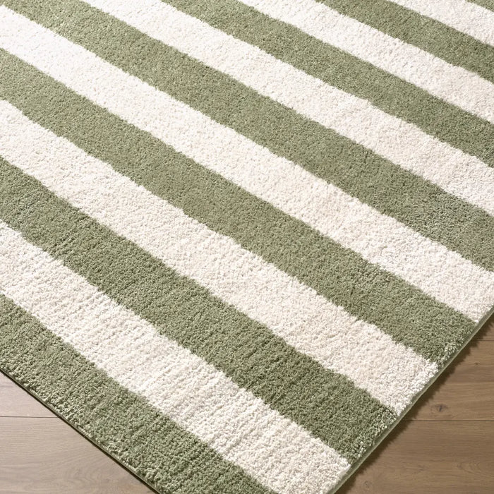 Fossay Shag Washable Modern High Pile Striped FSG2346 Rug