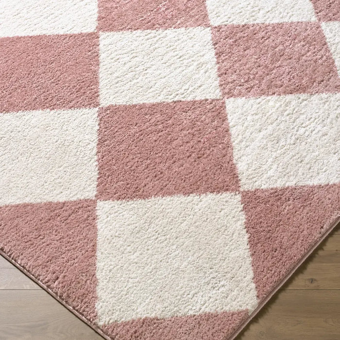 Fossay Shag Washable Modern High Pile Diamond Pattern FSG2355 Rug