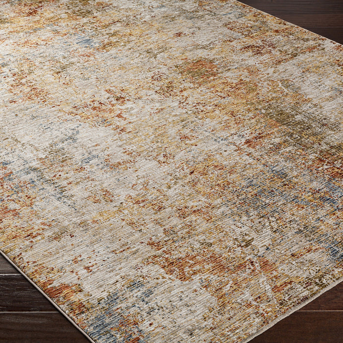 Naila Abstract Modern Marble Fringe IAL2309 Rug