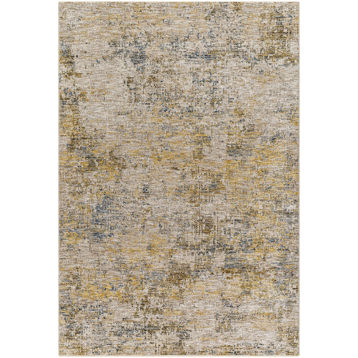 Naila Abstract Modern Marble Fringe IAL2311 Rug