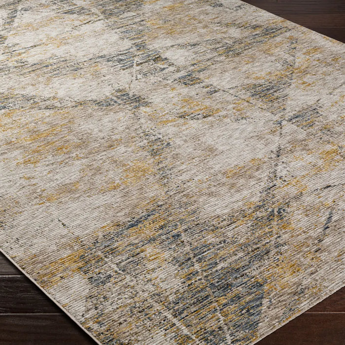 Naila Abstract Modern Marble Fringe IAL2314 Rug