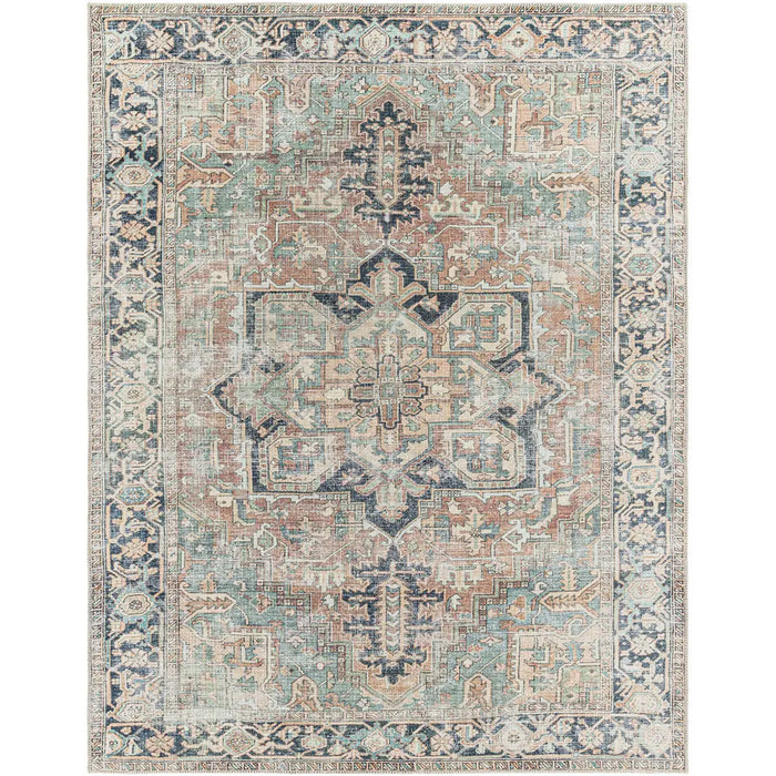 Dido Machine Washable Traditionnal Boho Sage Area KMR2307