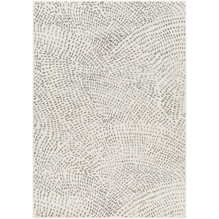 Yonina Scandi  Modern Beige/Grey Polka Dot Area Rug PSS2365