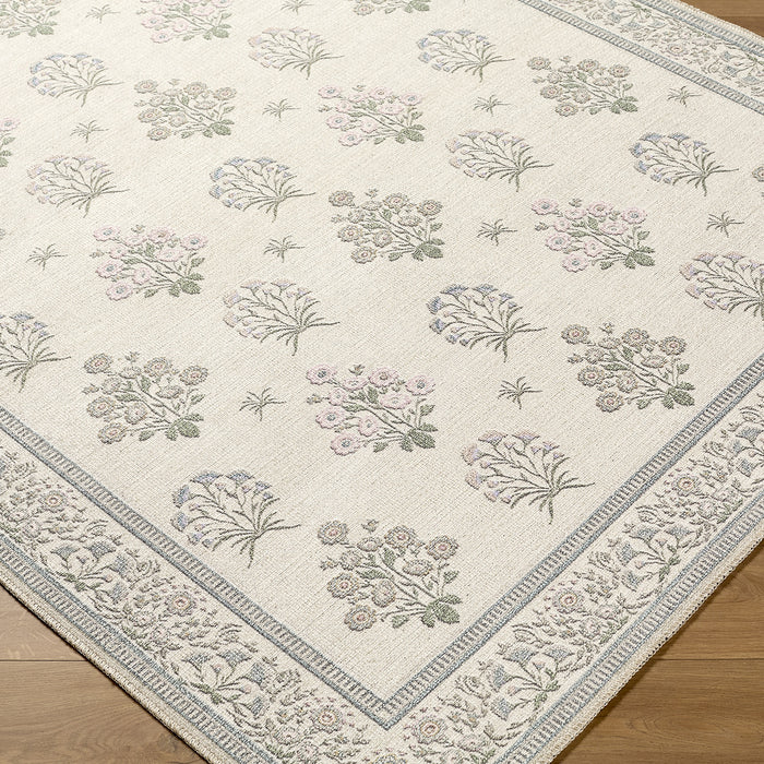 Thistle Washable Modern Floral THT2301 Rug