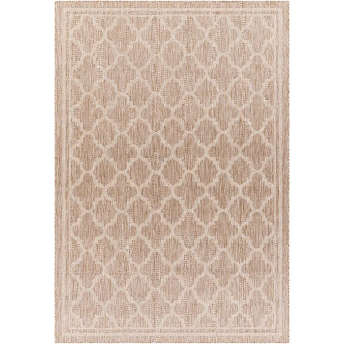 Tuareg Vintage Beige Ivory Traditional Boho In & Outdoor JuteLook Rug TRG2373