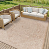 Tuareg Vintage Beige Ivory Traditional Boho In & Outdoor JuteLook Rug TRG2392