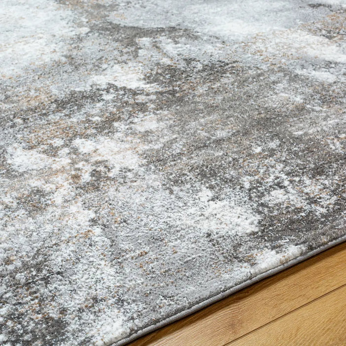 Allegro Abstract Grey Modern Marble Bedroom ALG2336 Rug