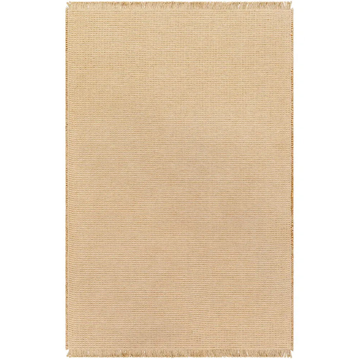 Kimi Becki Owens X Livabliss Solid And Border Camel Jute Area BOKM2301