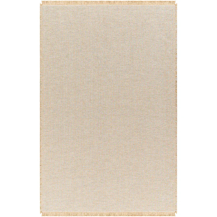 Kimi Becki Owens X Livabliss Solid And Border Grey Jute Area BOKM2304
