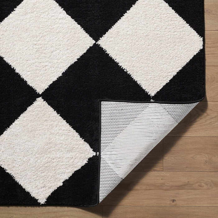 Tivoli Washable Modern High Pile Diamond Pattern EDRV2305 Rug