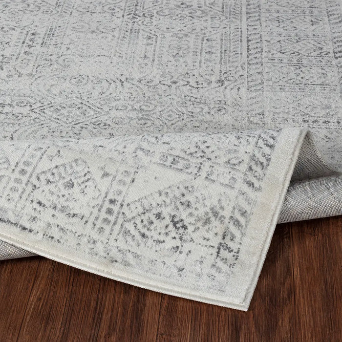 Dania Vintage Oriental Boho Grey/Ivory Rug FSA2386