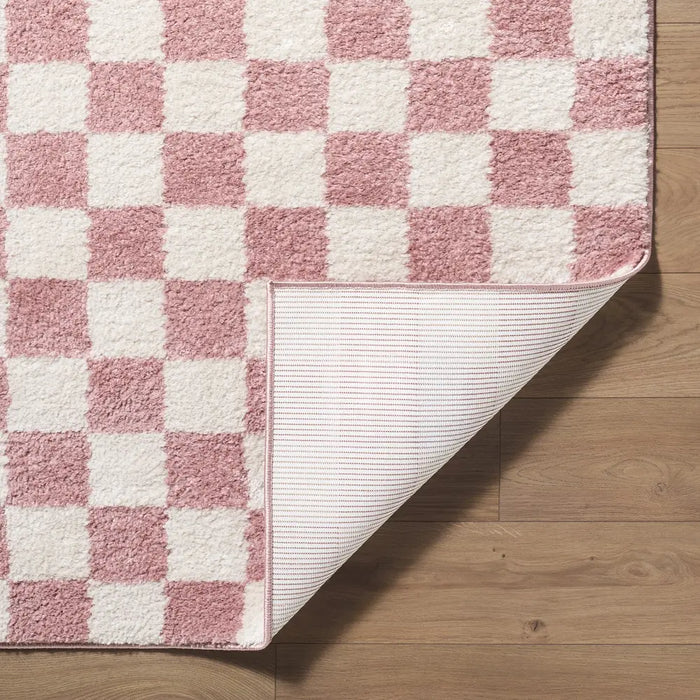 Fossay Shag Washable Modern High Pile Checkered FSG2354 Rug