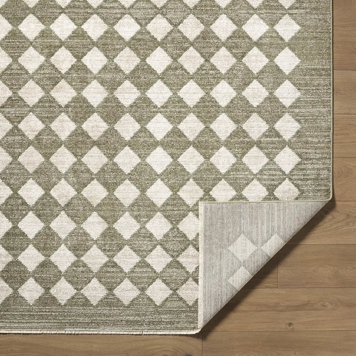 Galey Alix Myrtle Avenue VII Geometric Diamond Pattern Fringe GAMY2306 Rug