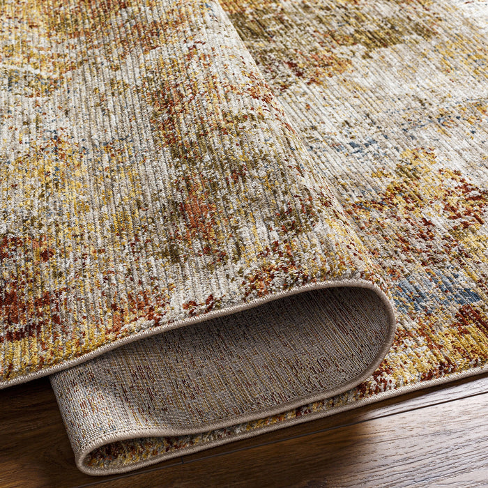 Naila Abstract Modern Marble Fringe IAL2309 Rug