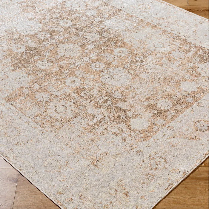 Anseline Machine Washable Oriental Boho Rust Area LLL2354