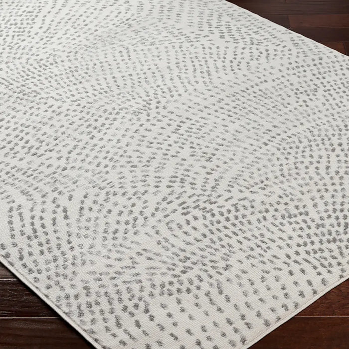 Yonina Scandi  Modern Beige/Grey Polka Dot Area Rug PSS2365