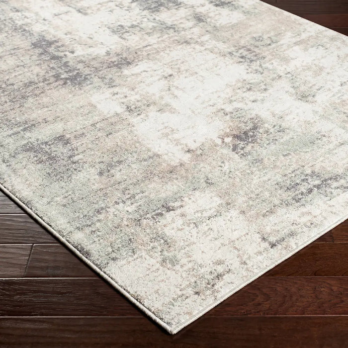 Topaz Abstract Modern Marble Light Brown/Charcoal Area Rug ROM2408