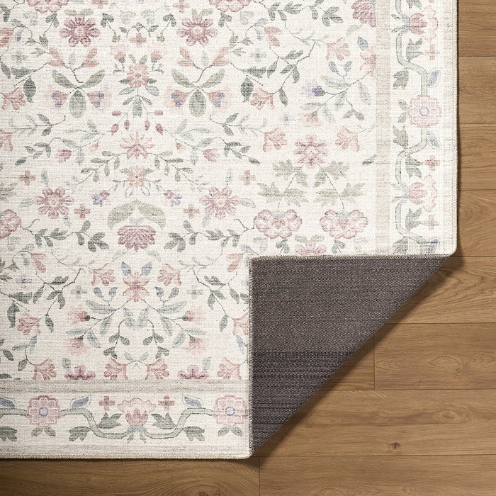Thistle Washable Modern Floral THT2300 Rug