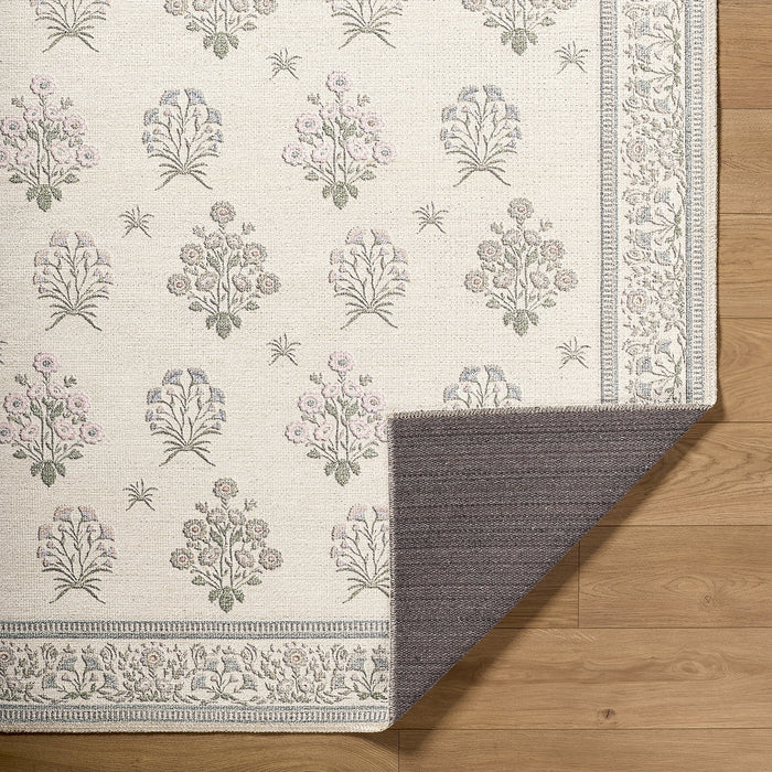 Thistle Washable Modern Floral THT2301 Rug