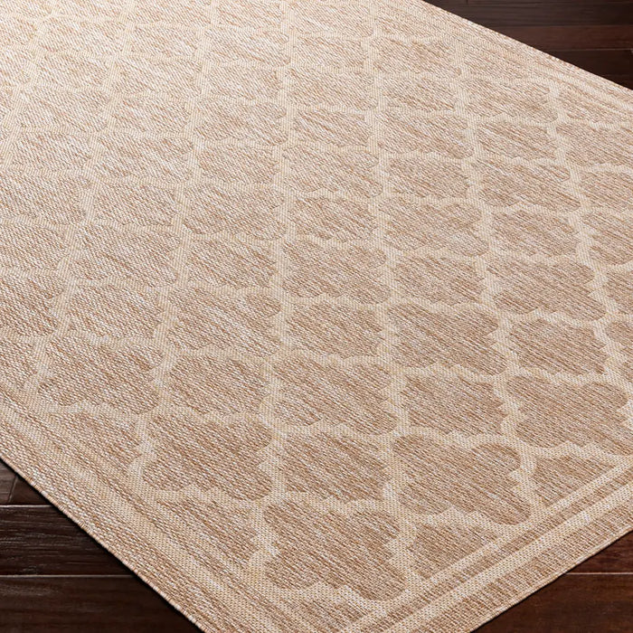 Tuareg Vintage Beige Ivory Traditional Boho In & Outdoor JuteLook Rug TRG2373