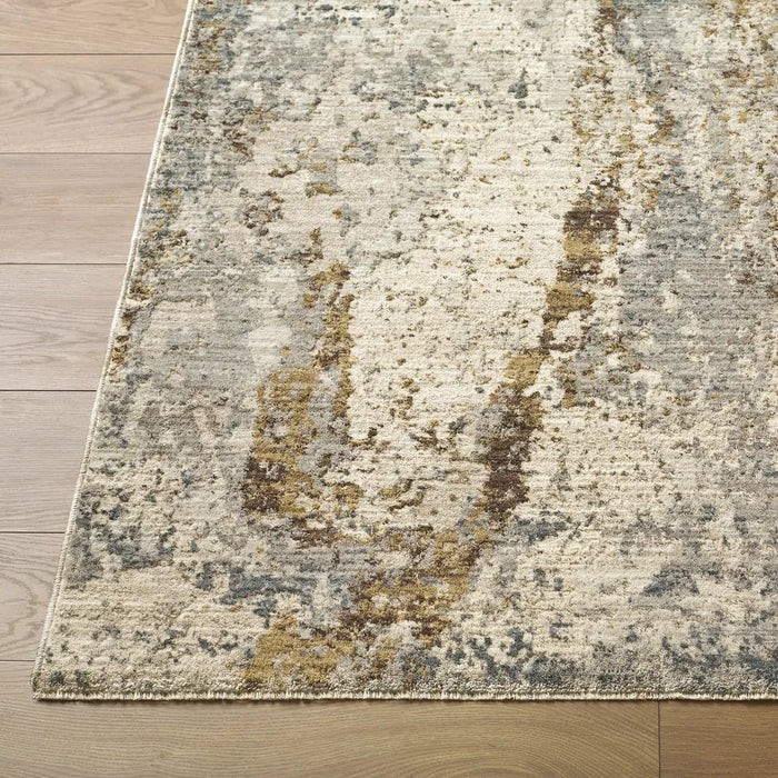 Arda Abstract Modern Marble Fringe ACZ2304 Rug