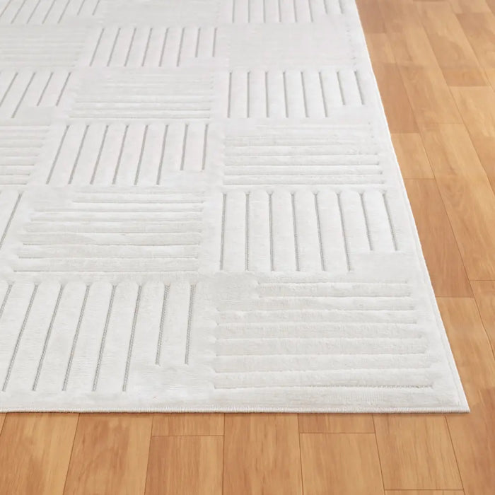 Midori In- & Outdoor 3D High & Low Pile Textured Beige Rug LMM2314
