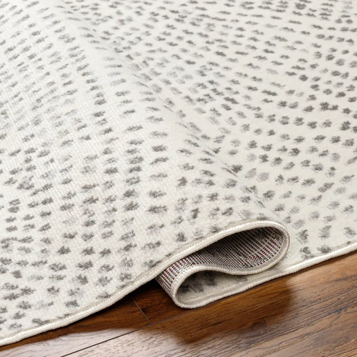 Yonina Scandi  Modern Beige/Grey Polka Dot Area Rug PSS2365
