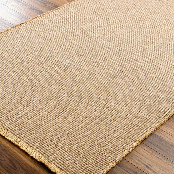 Kimi Becki Owens X Livabliss Solid And Border Brown Jute Area BOKM2303