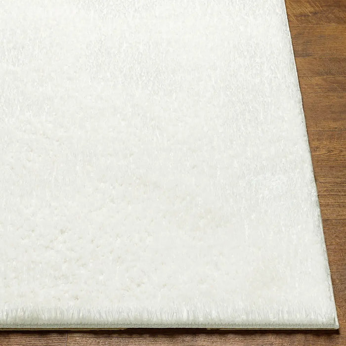 Claire Shaggy Solid Color Plush Pile OffWhite Rug CDG2302