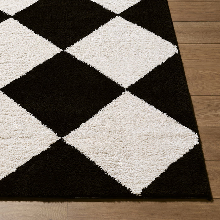 Tivoli Washable Modern High Pile Diamond Pattern EDRV2305 Rug