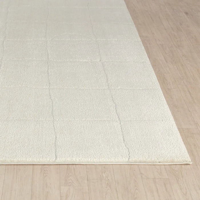 Hope Scandi Modern High Pile Ivory/OffWhite Area FEU2314