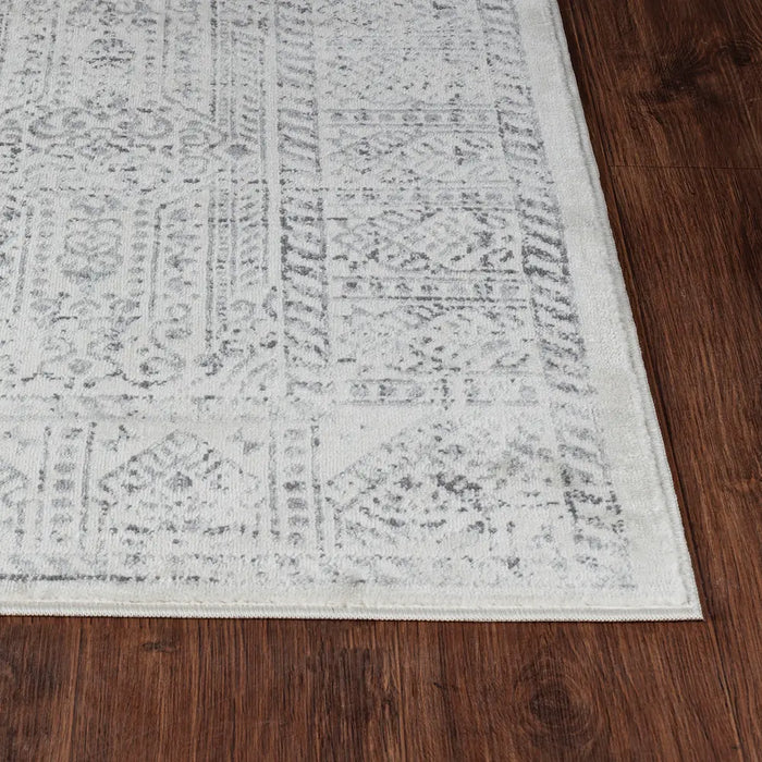 Dania Vintage Oriental Boho Grey/Ivory Rug FSA2386