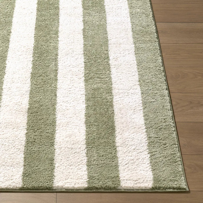 Fossay Shag Washable Modern High Pile Striped FSG2346 Rug