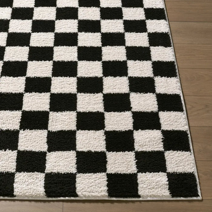 Fossay Shag Washable Modern High Pile Checkered FSG2347 Rug