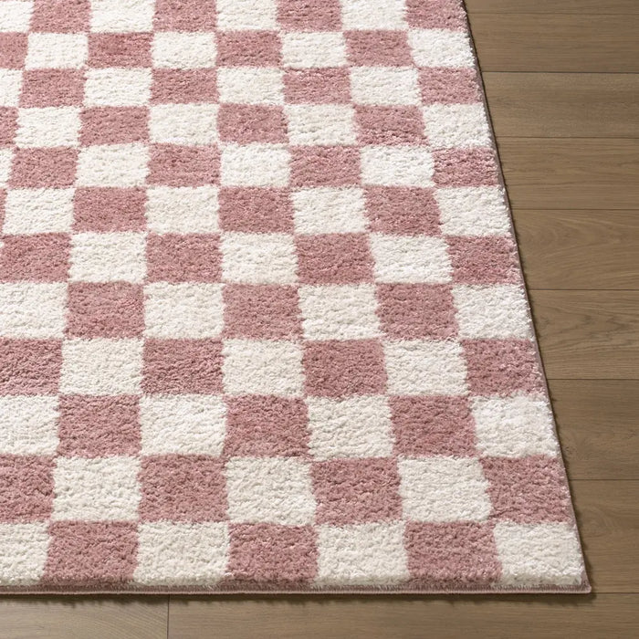 Fossay Shag Washable Modern High Pile Checkered FSG2354 Rug