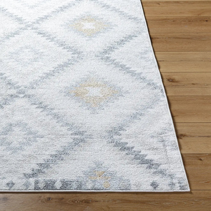 Harput-Rustic Beige Grey Brown Graphic Diamond Pattern Living Dining Bedroom Rug HAP1166