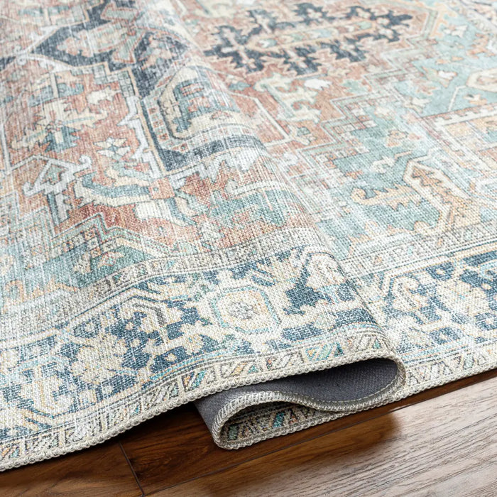 Dido Machine Washable Traditionnal Boho Sage Area KMR2307