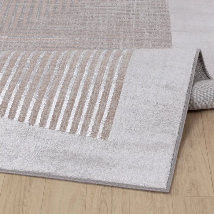 Aitana Scandi Modern Beige/White Area Rug LSR2346