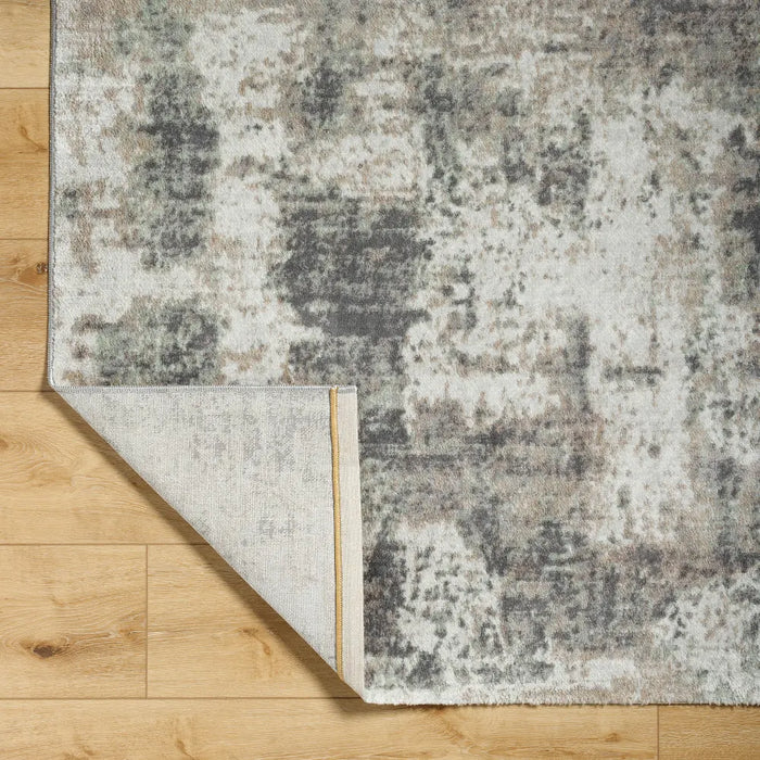 Topaz Abstract Modern Marble Light Brown/Charcoal Area Rug ROM2408