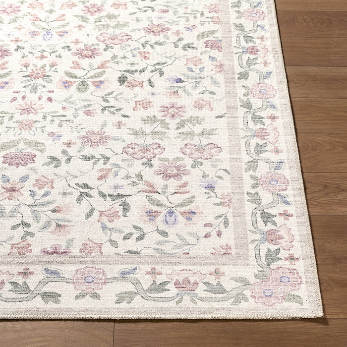 Thistle Washable Modern Floral THT2300 Rug