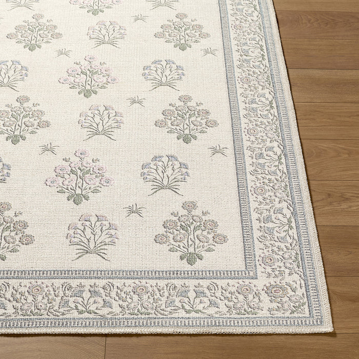 Thistle Washable Modern Floral THT2301 Rug