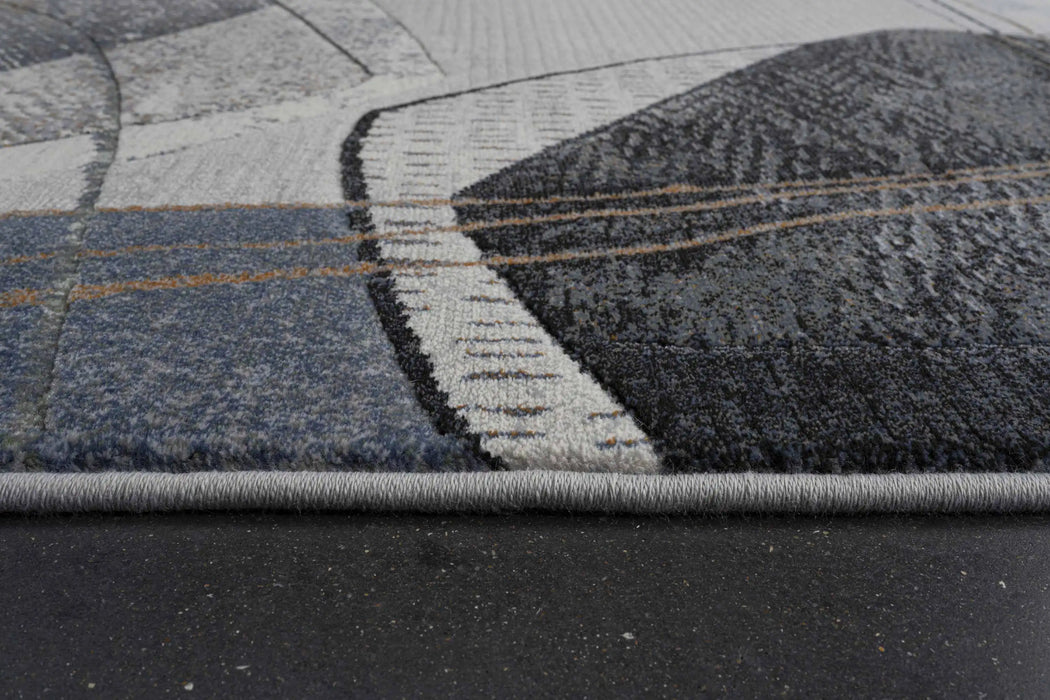 Mastercraft galleria 063 0763 7656 Grey, Multicoloured Living Room Moroccan Rug.