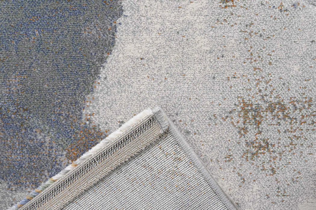 Mastercraft galleria 63807 2626 Blue, Multicoloured Living Room Moroccan Rug.