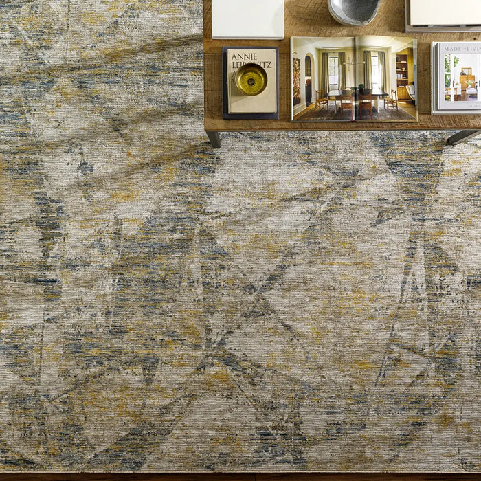 Naila Abstract Modern Marble Fringe IAL2314 Rug