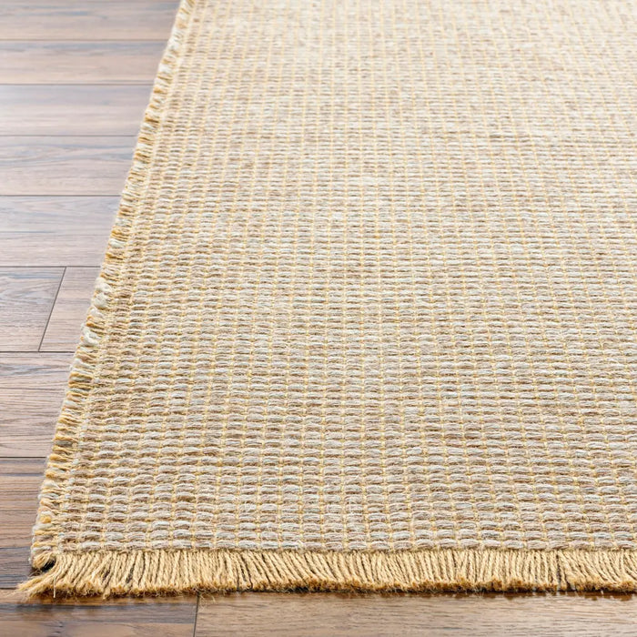 Kimi Becki Owens X Livabliss Solid And Border Taupe Jute Area BOKM2306