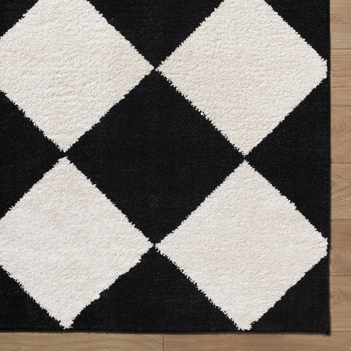 Tivoli Washable Modern High Pile Diamond Pattern EDRV2305 Rug