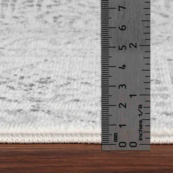 Dania Vintage Oriental Boho Grey/Ivory Rug FSA2386