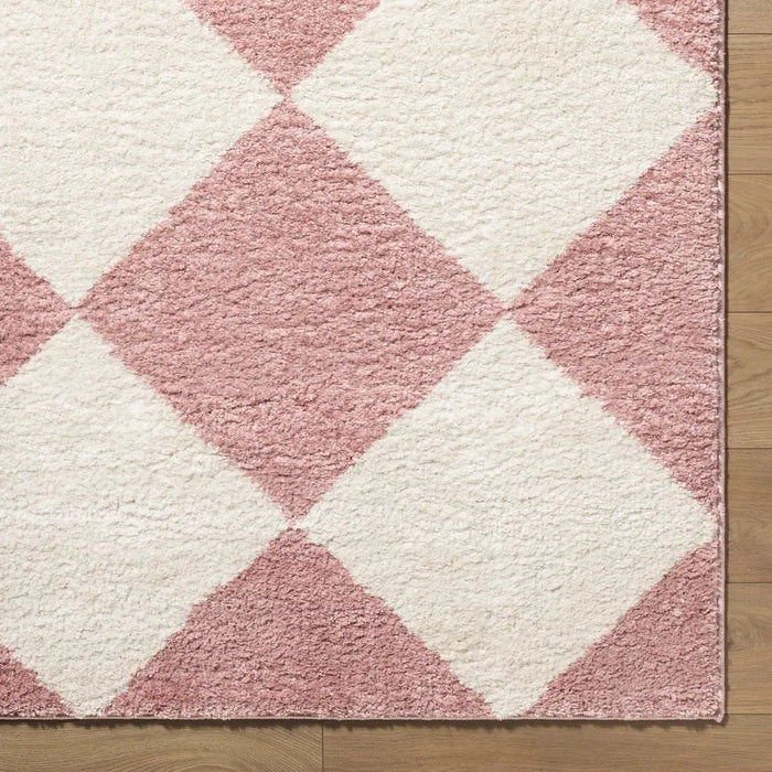 Fossay Shag Washable Modern High Pile Diamond Pattern FSG2355 Rug