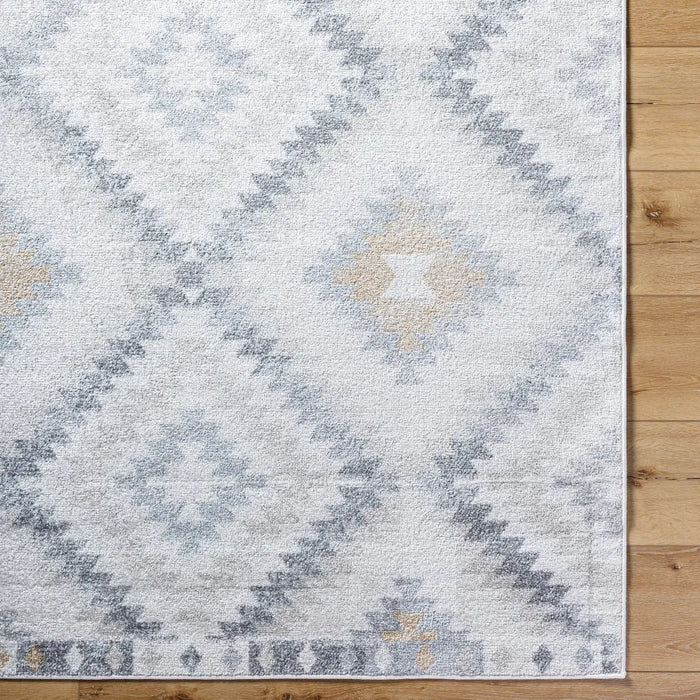 Harput-Rustic Beige Grey Brown Graphic Diamond Pattern Living Dining Bedroom Rug HAP1166