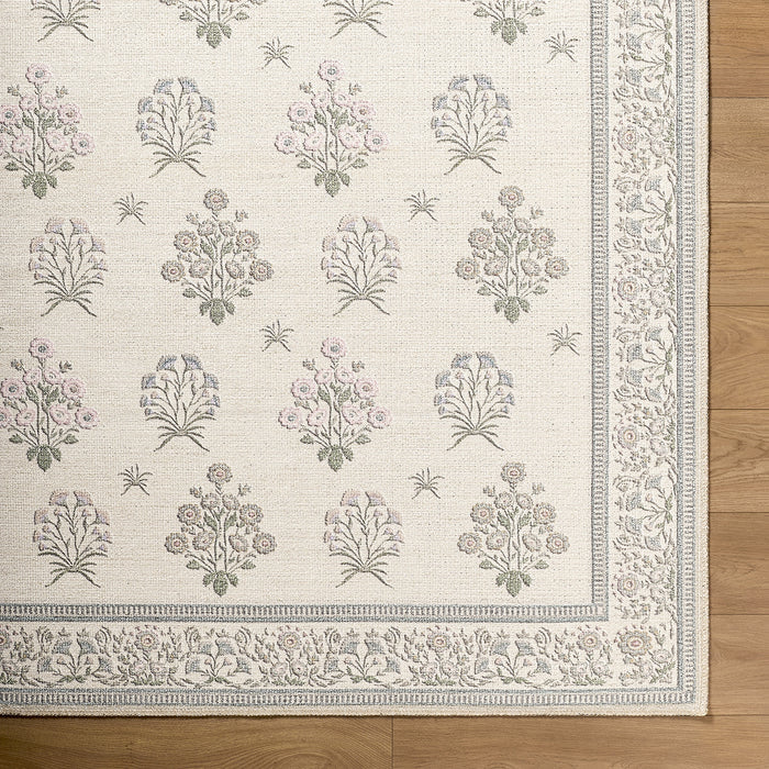Thistle Washable Modern Floral THT2301 Rug